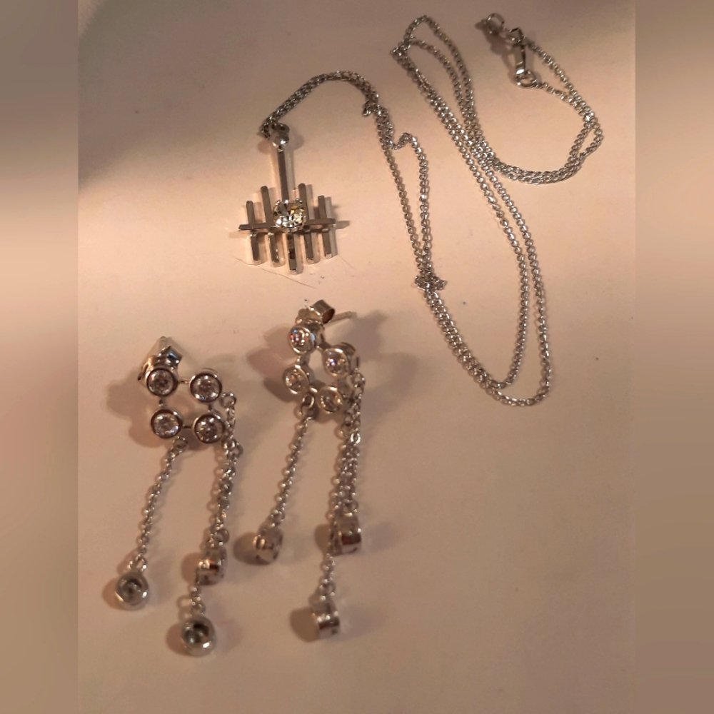 Elegant Sterling Silver 925 Jewelry Set